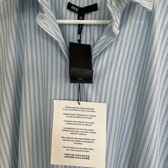 NWT Maje striped dress - Picture 6 of 9